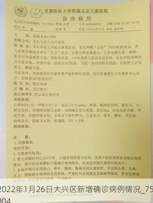 2022年1月26日大兴区新增确诊病例情况_75804