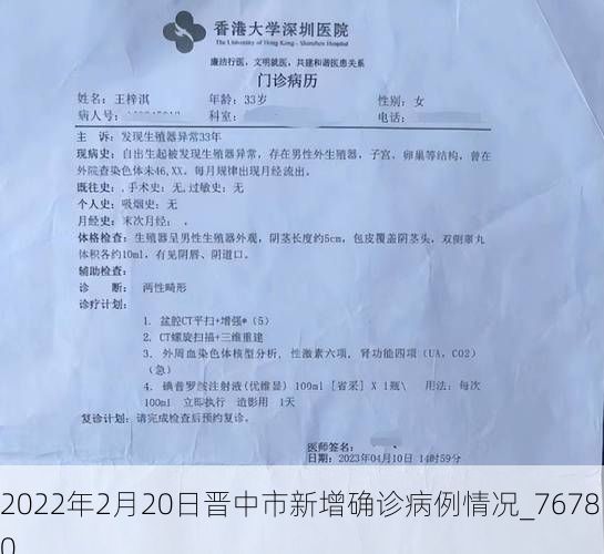 2022年2月20日晋中市新增确诊病例情况_76780