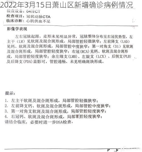 2022年3月15日萧山区新增确诊病例情况