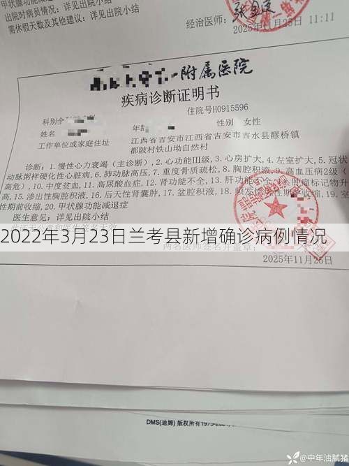 2022年3月23日兰考县新增确诊病例情况