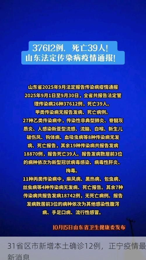 31省区市新增本土确诊12例，正宁疫情最新消息
