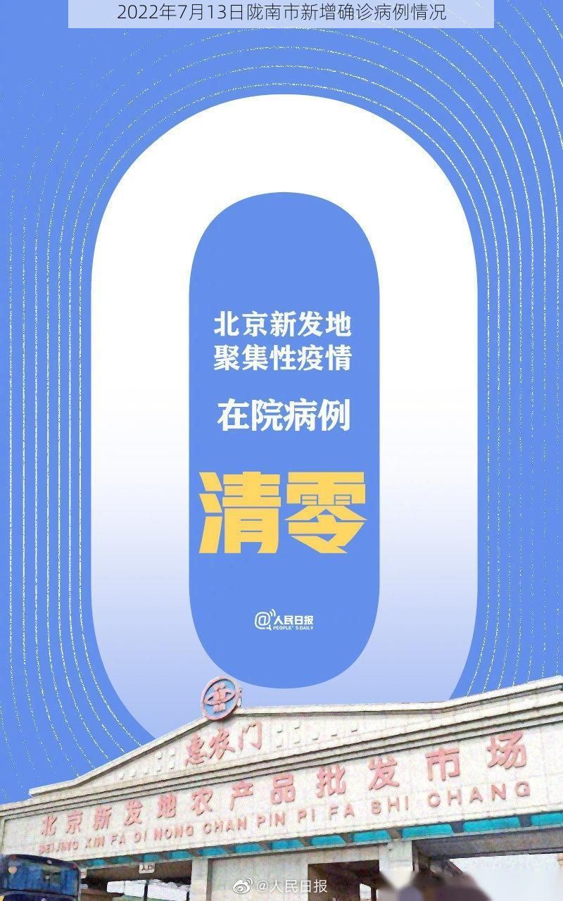 2022年7月13日陇南市新增确诊病例情况