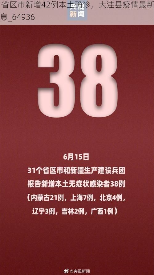 31省区市新增42例本土确诊，大洼县疫情最新消息_64936