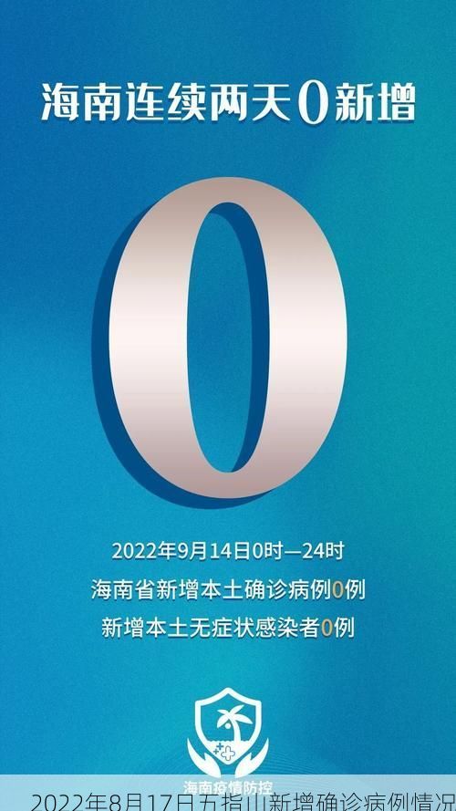 2022年8月17日五指山新增确诊病例情况