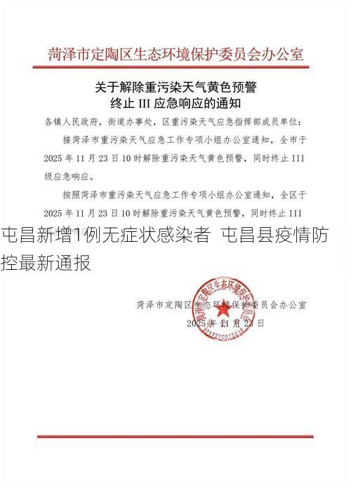 屯昌新增1例无症状感染者  屯昌县疫情防控最新通报