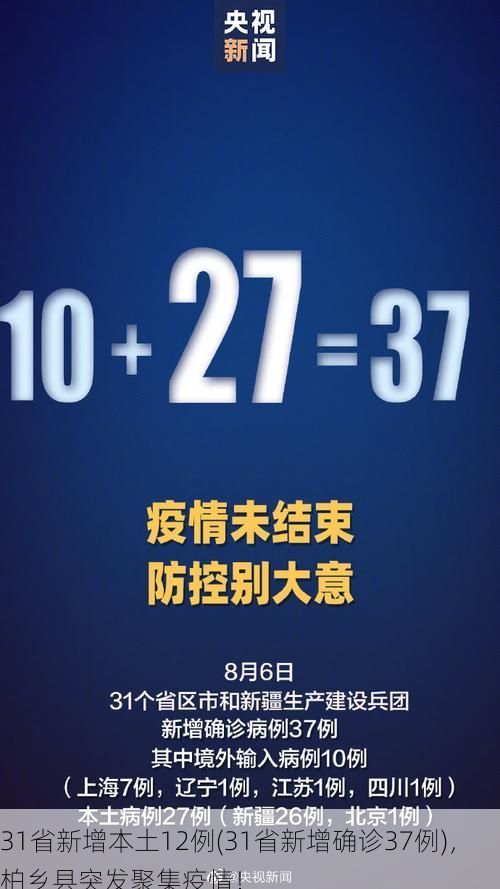 31省新增本土12例(31省新增确诊37例)，柏乡县突发聚集疫情！