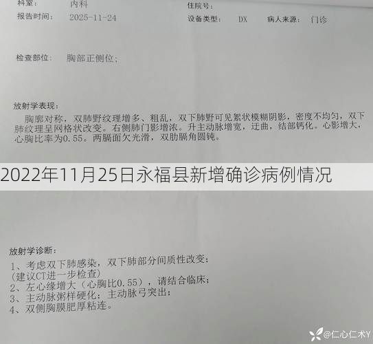 2022年11月25日永福县新增确诊病例情况