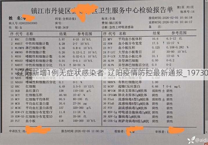 辽阳新增1例无症状感染者  辽阳疫情防控最新通报_19730