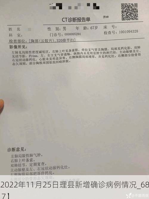 【2022年11月25日理县新增确诊病例情况_68617】