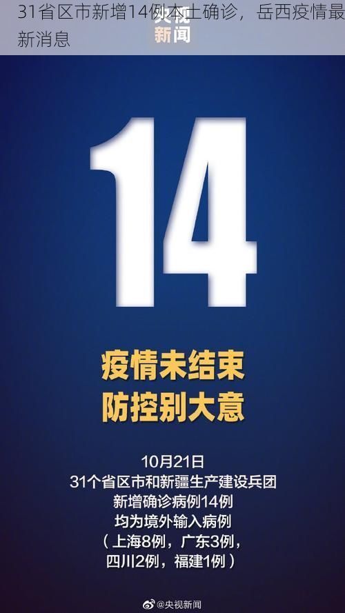 31省区市新增14例本土确诊，岳西疫情最新消息