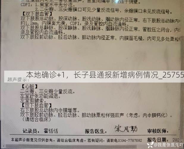本地确诊+1，长子县通报新增病例情况_25755