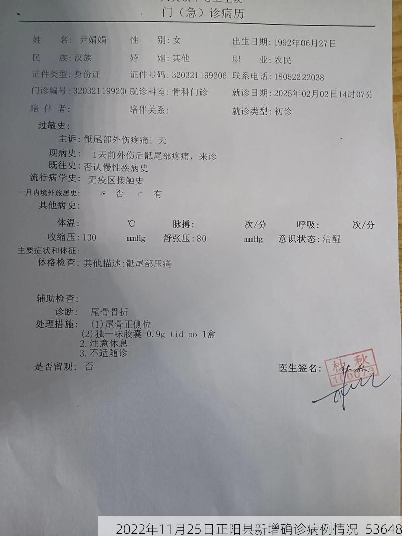 2022年11月25日正阳县新增确诊病例情况_53648