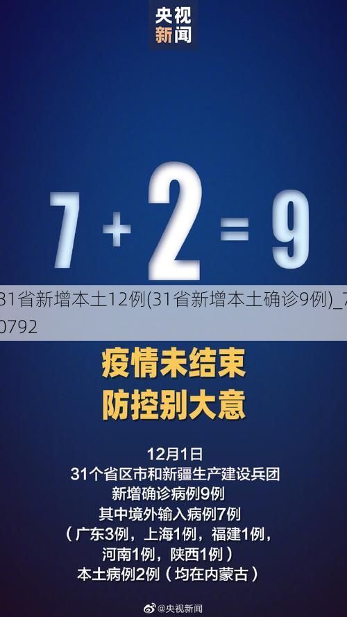 31省新增本土12例(31省新增本土确诊9例)_70792