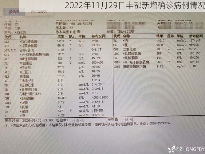 2022年11月29日丰都新增确诊病例情况
