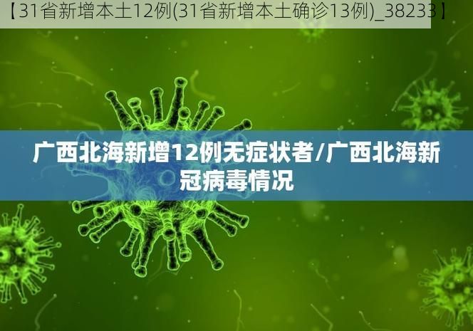 【31省新增本土12例(31省新增本土确诊13例)_38233】