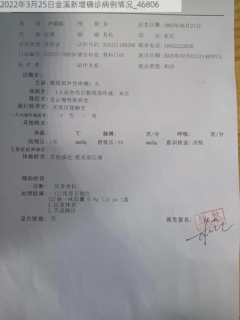 2022年3月25日金溪新增确诊病例情况_46806