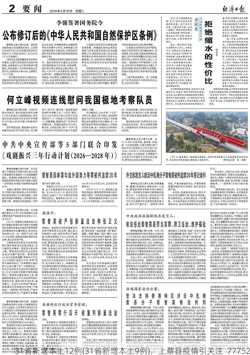 31省新增本土12例(31省新增本土9例)，上蔡县疫情引关注_77752