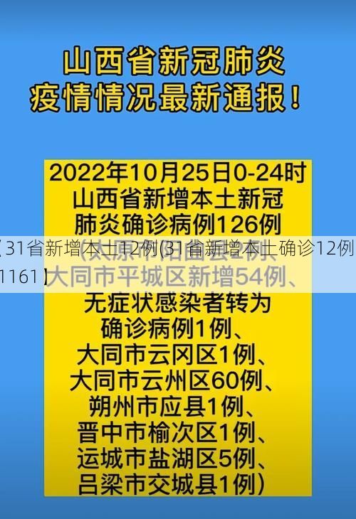 【31省新增本土12例(31省新增本土确诊12例)_21161】