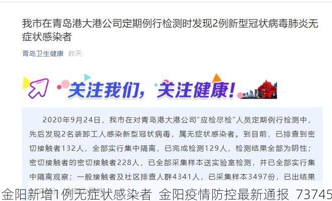 金阳新增1例无症状感染者 金阳疫情防控最新通报_73745