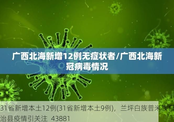 31省新增本土12例(31省新增本土9例)，兰坪白族普米族自治县疫情引关注_43881