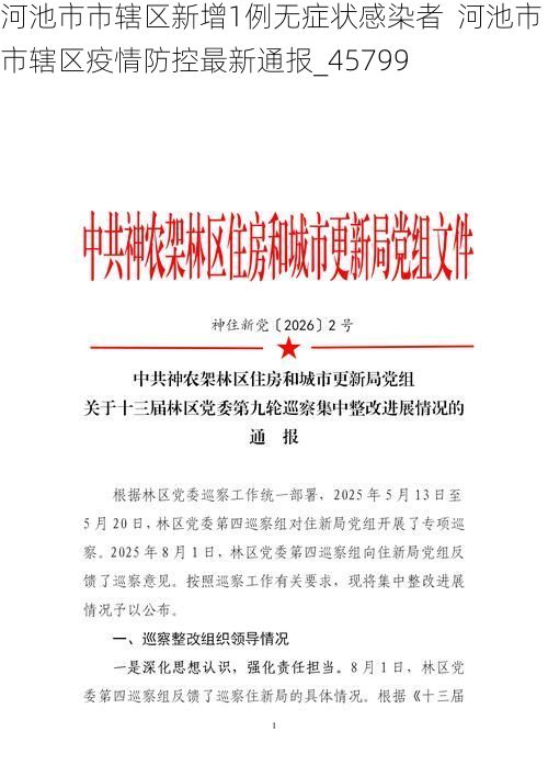 河池市市辖区新增1例无症状感染者  河池市市辖区疫情防控最新通报_45799