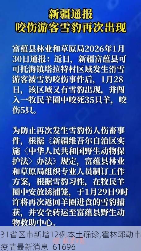 31省区市新增12例本土确诊,霍林郭勒市疫情最新消息_61696
