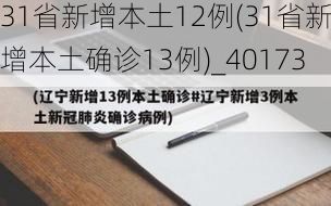31省新增本土12例(31省新增本土确诊13例)_40173