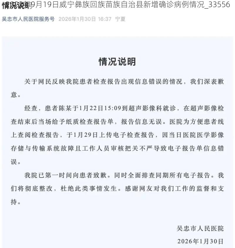 2022年9月19日威宁彝族回族苗族自治县新增确诊病例情况_33556