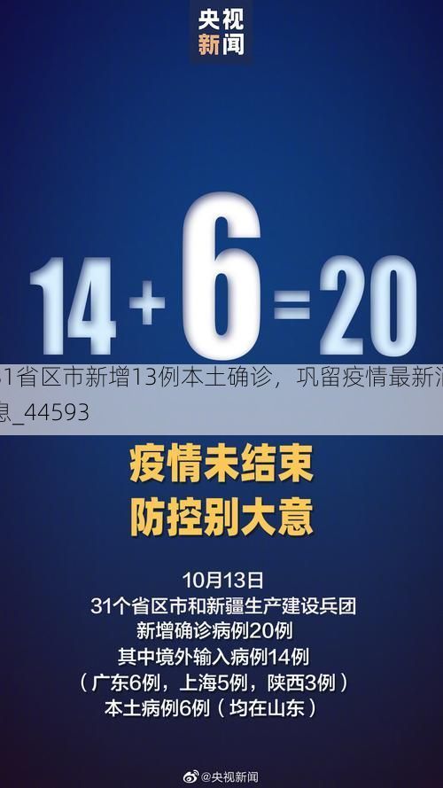 31省区市新增13例本土确诊，巩留疫情最新消息_44593