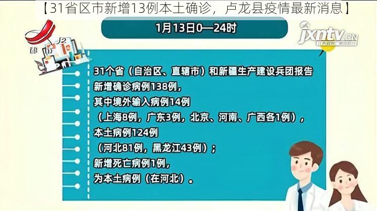 【31省区市新增13例本土确诊，卢龙县疫情最新消息】