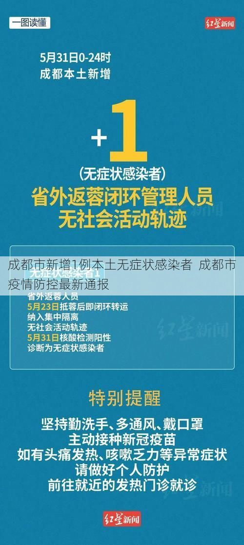成都市新增1例本土无症状感染者  成都市疫情防控最新通报