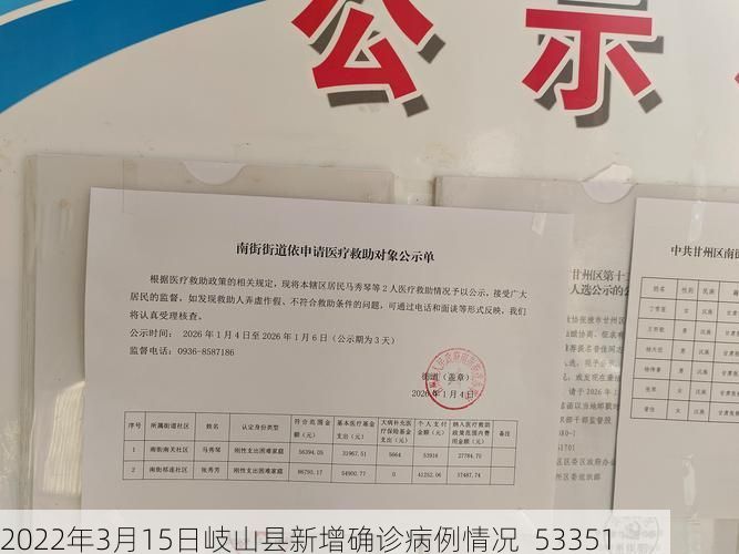 2022年3月15日岐山县新增确诊病例情况_53351