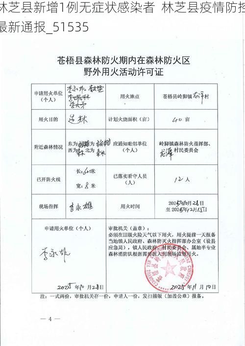 林芝县新增1例无症状感染者 林芝县疫情防控最新通报_51535