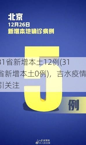 31省新增本土12例(31省新增本土0例)，吉水疫情引关注