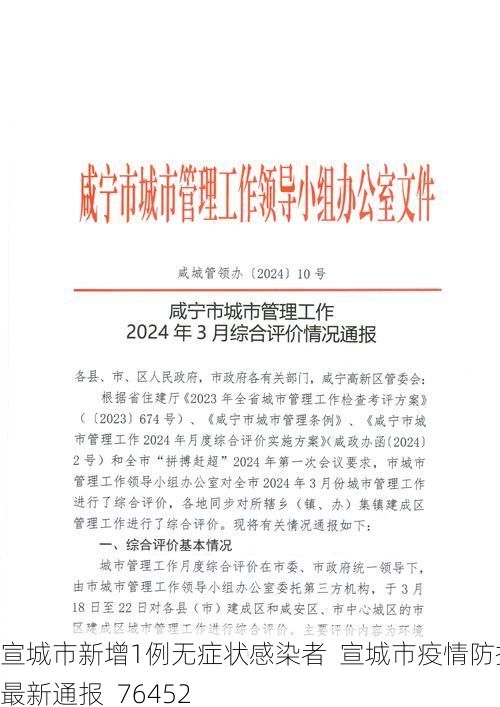 宣城市新增1例无症状感染者  宣城市疫情防控最新通报_76452