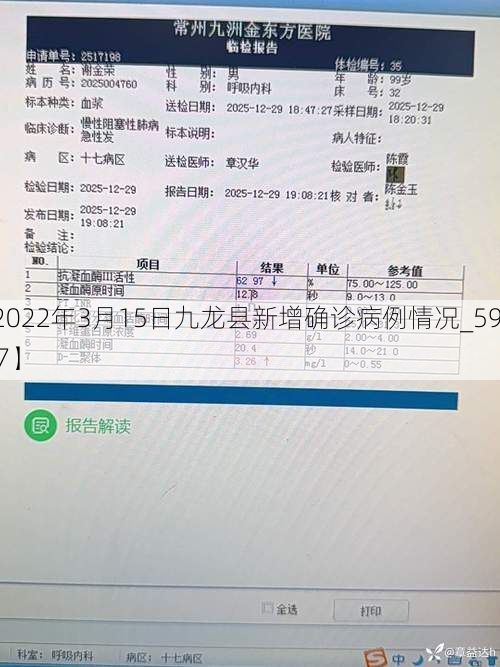 【2022年3月15日九龙县新增确诊病例情况_59747】