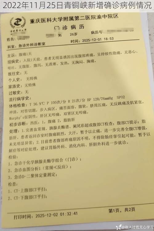 2022年11月25日青铜峡新增确诊病例情况