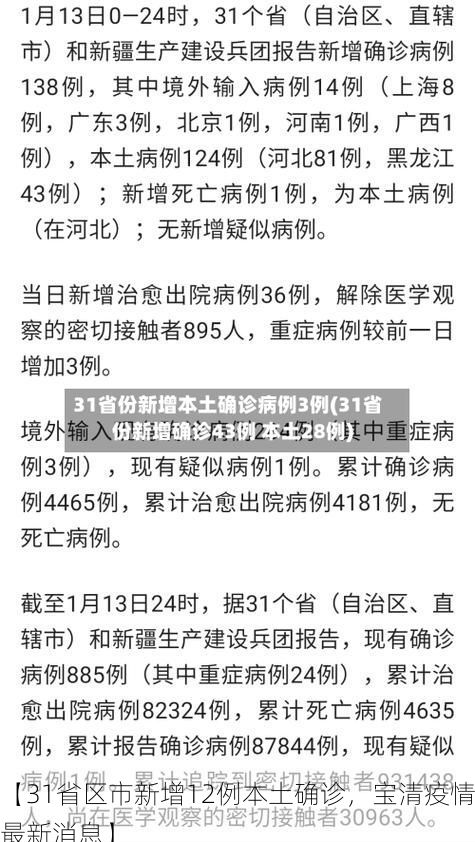 【31省区市新增12例本土确诊,宝清疫情最新消息】