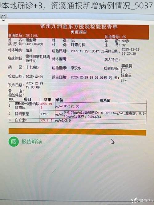 本地确诊+3,资溪通报新增病例情况_50370