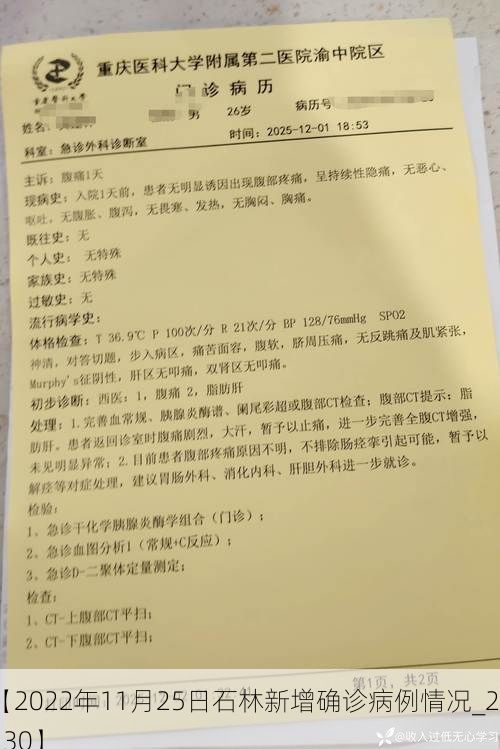 【2022年11月25日石林新增确诊病例情况_22130】