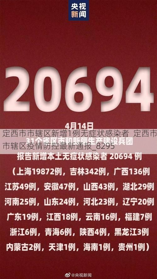 定西市市辖区新增1例无症状感染者 定西市市辖区疫情防控最新通报_8295