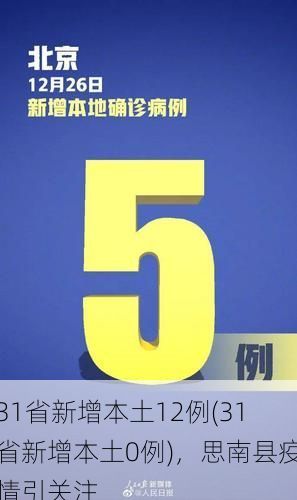 31省新增本土12例(31省新增本土0例),思南县疫情引关注