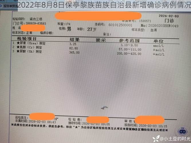 2022年8月8日保亭黎族苗族自治县新增确诊病例情况