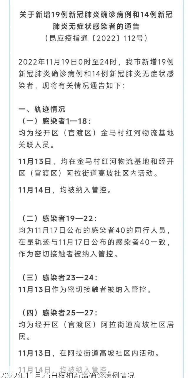 2022年11月25日桐柏新增确诊病例情况