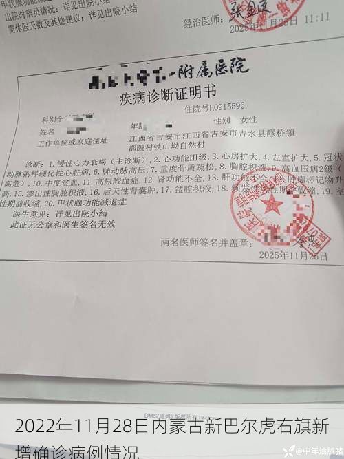 2022年11月28日内蒙古新巴尔虎右旗新增确诊病例情况