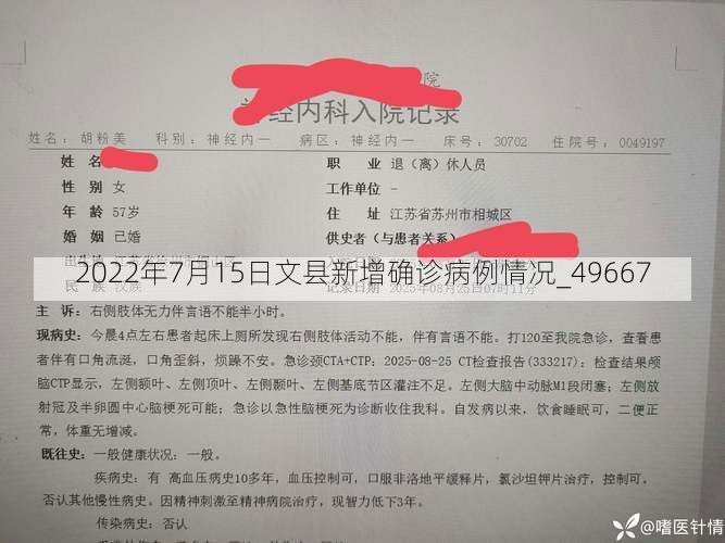 2022年7月15日文县新增确诊病例情况_49667
