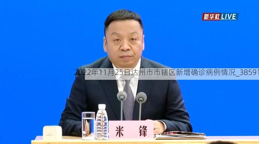 2022年11月25日达州市市辖区新增确诊病例情况_38591