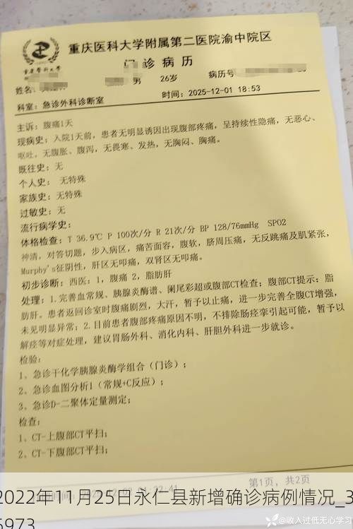 2022年11月25日永仁县新增确诊病例情况_35973