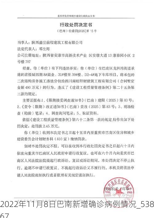 2022年11月8日巴南新增确诊病例情况_53867