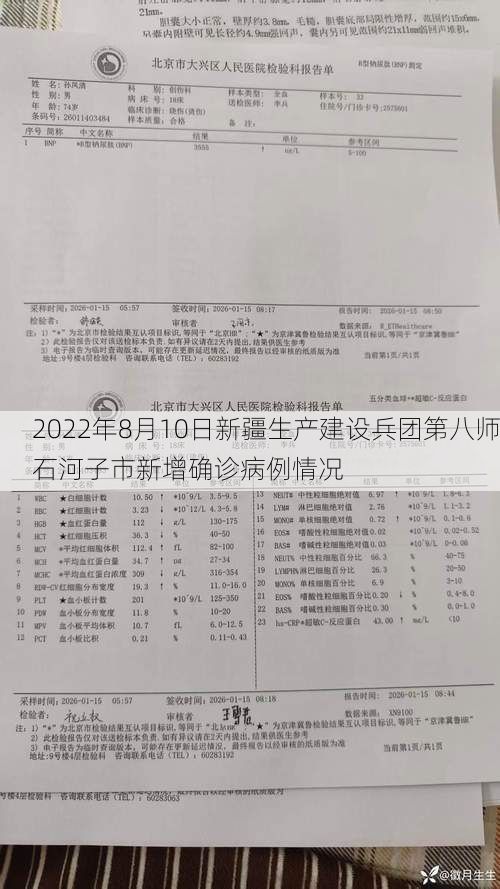 2022年8月10日新疆生产建设兵团第八师石河子市新增确诊病例情况